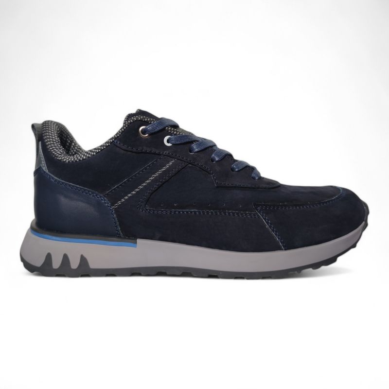 CALZADO CON ALTURA MONSERRATE - Tenis en CUERO para hombre marca Monserrate Ref Calima color Azul
