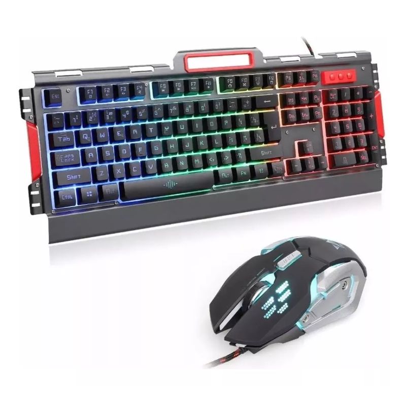 SEISA - Teclado Para Pc Gamer Set Mouse 6 Botones Edicion Especial