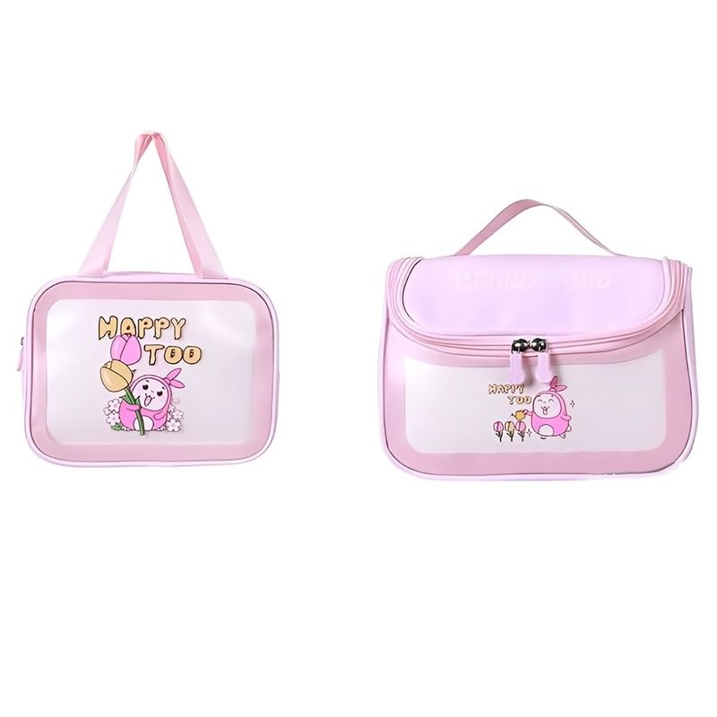 DANKI - Cosmetiquera Transparente Organizador Maquillaje Viaje Conejo Tulipan