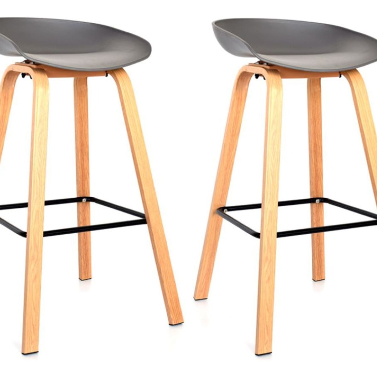 MOBLIHOUSE - Set X2 Silla De Bar Nórdica Ferrara