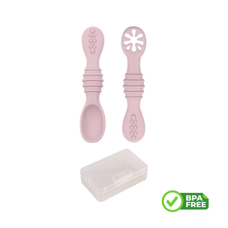 GENERICO - Pre Cuchara Silicona Bebe con Estuche