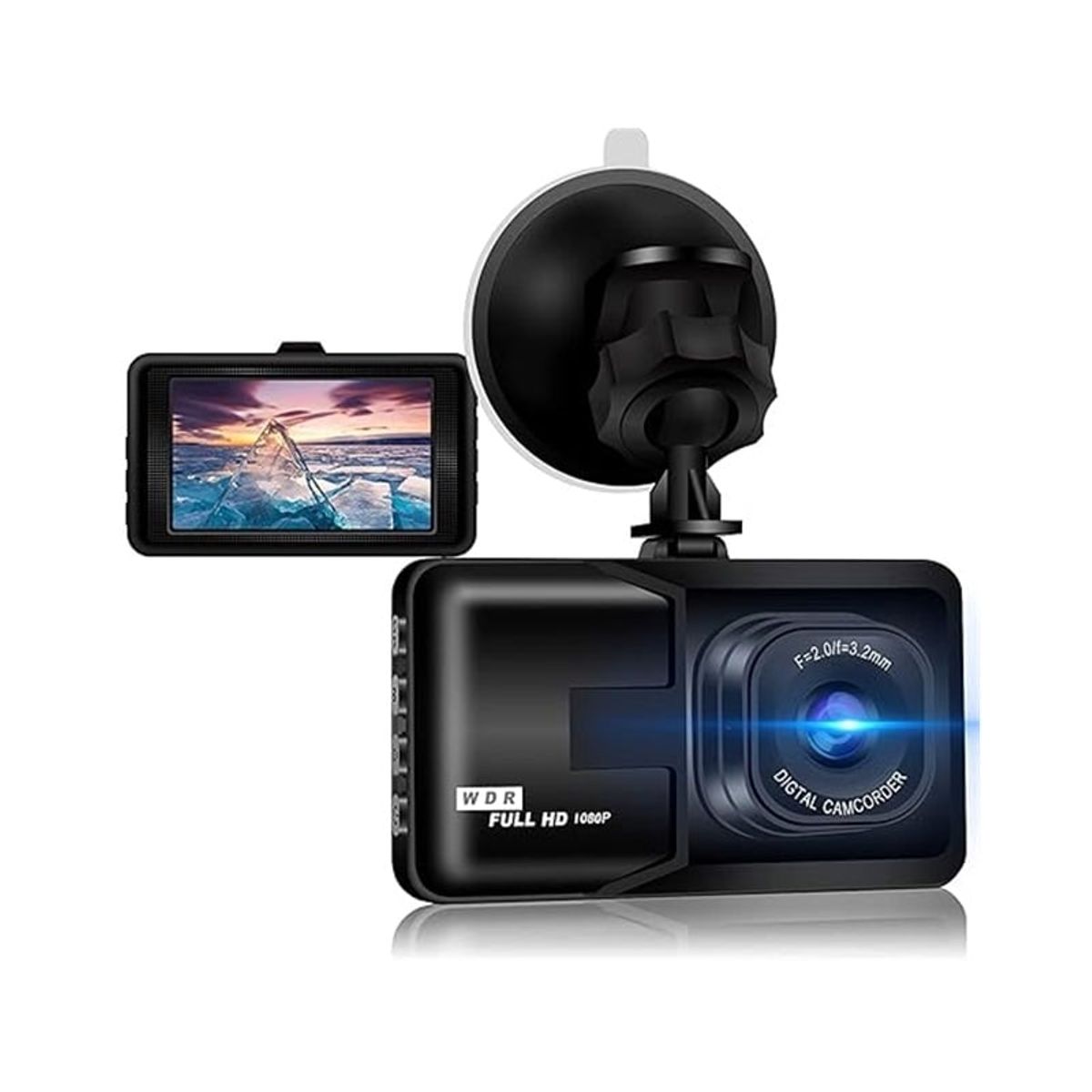 GENERICO - Camara De Video Para Vehiculo Full Hd Dvr 1080p Color Negro