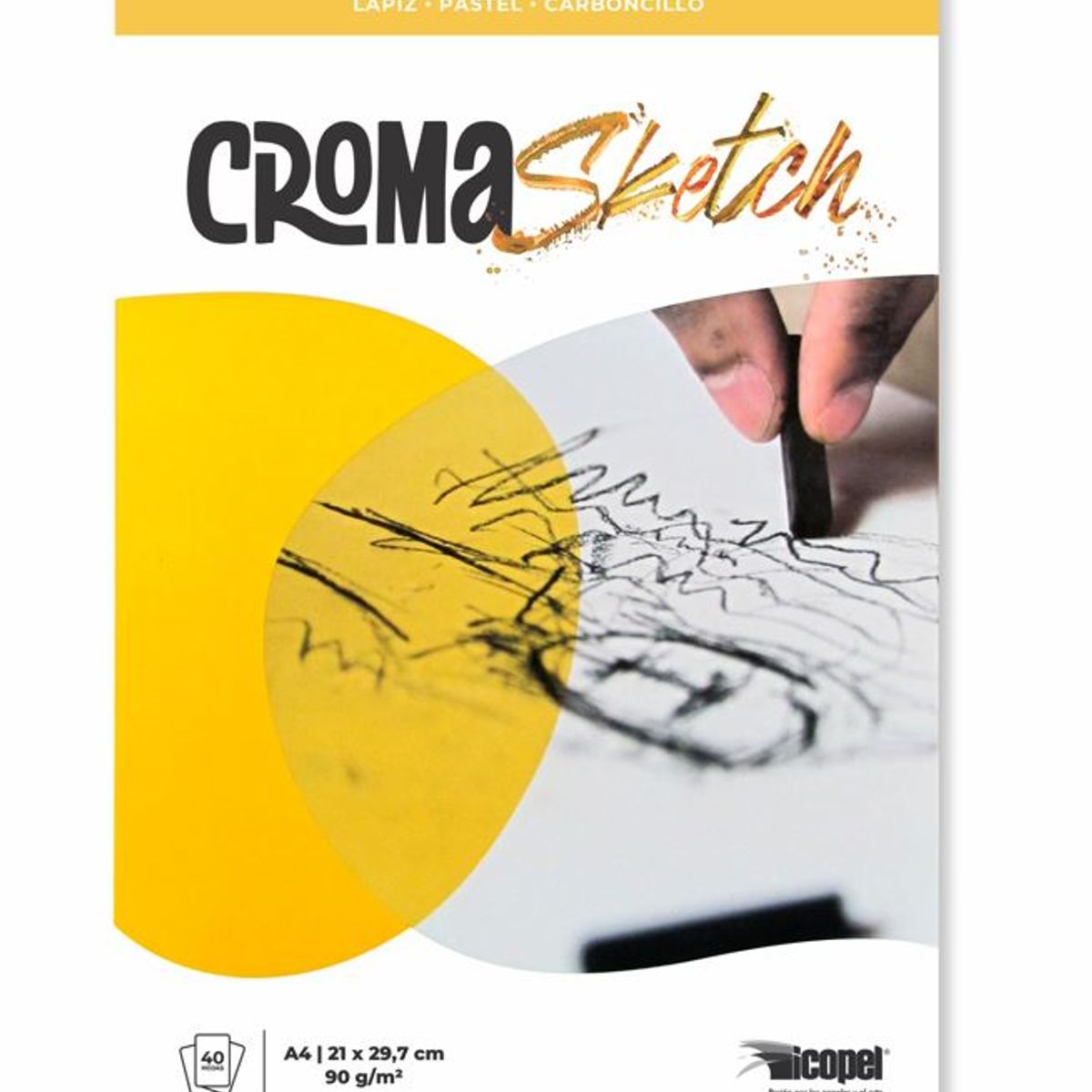 ICOPEL - Block Croma Sketch 90 g -  A4 x 40 Hjs