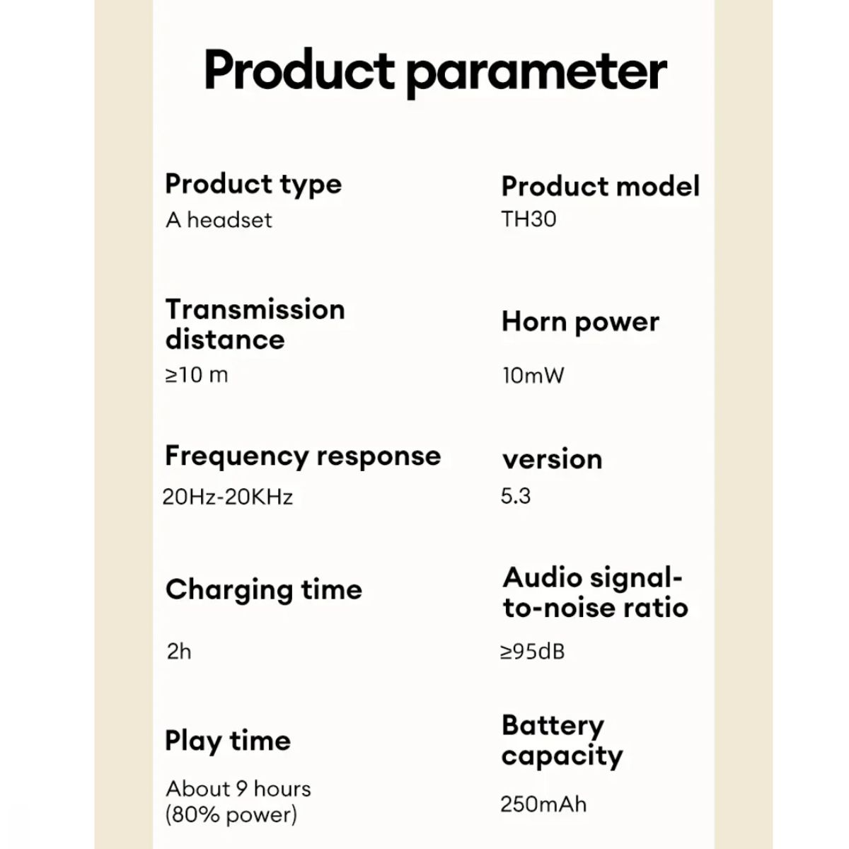 LENOVO - Audífonos Inalámbricos Bluetooth 5. 3 Over Ear con Micrófono Lenovo TH30 Lenovo