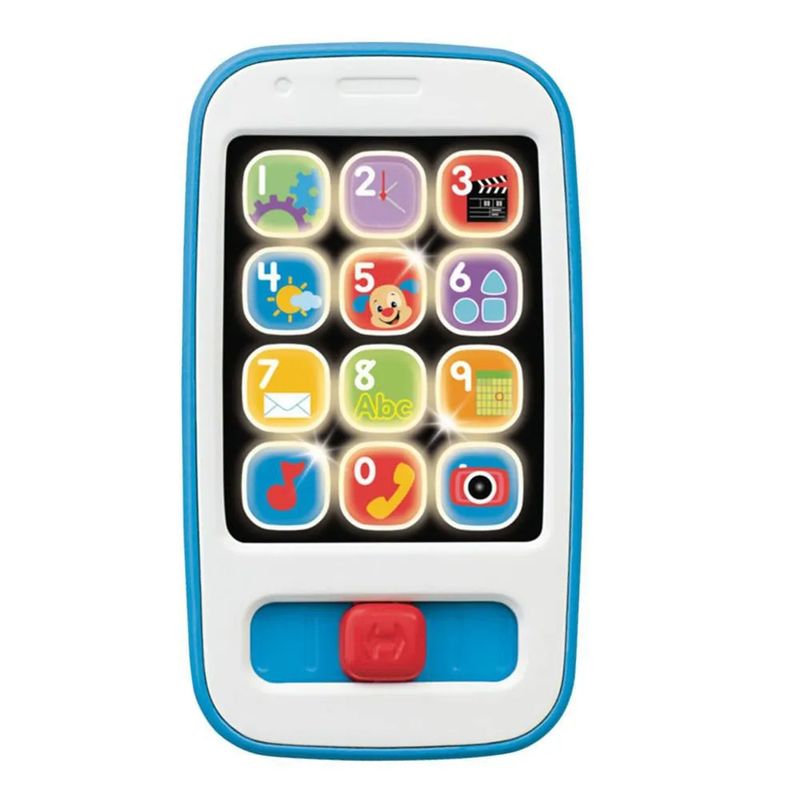 JUGANDO Y EDUCANDO - Juguete Interactivo Teléfono Con Sonidos Y Luces azul Para Bebés