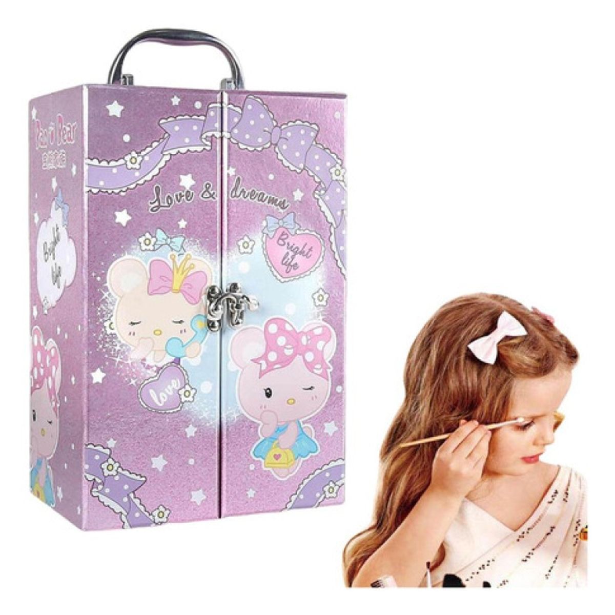 GENERICO - Juego Kit De Maquillaje Para Niñas Con Estuche Juguete