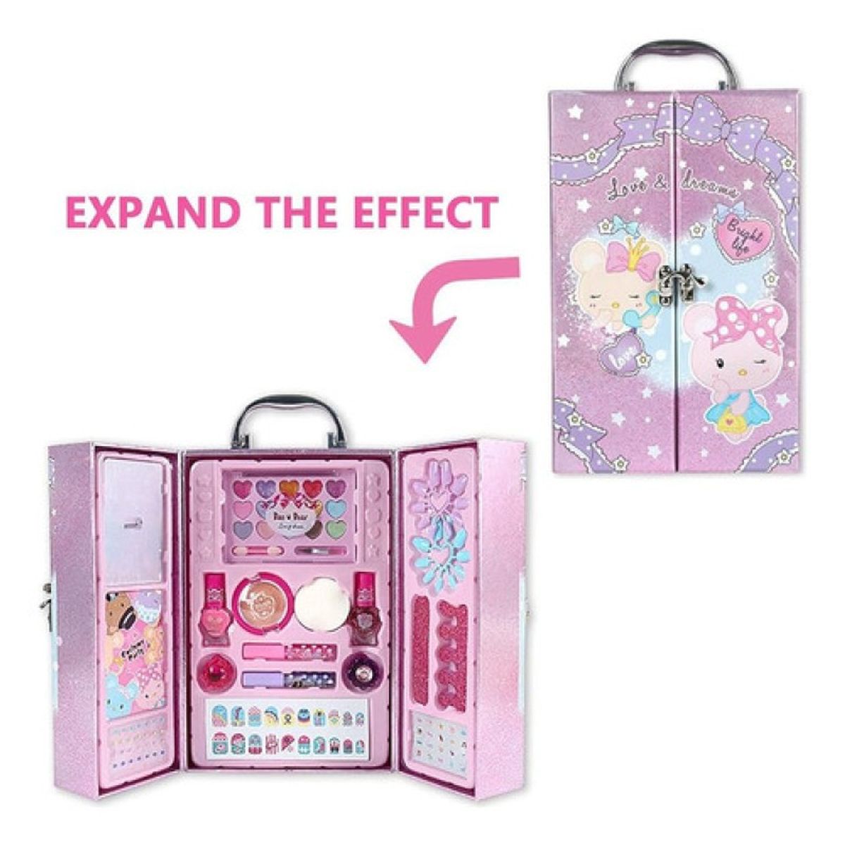 GENERICO - Juego Kit De Maquillaje Para Niñas Con Estuche Juguete