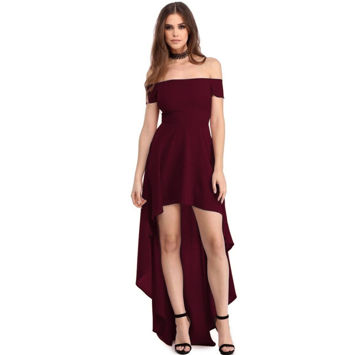 NEGRELI - VESTIDO COLA DE PATO REF-1008