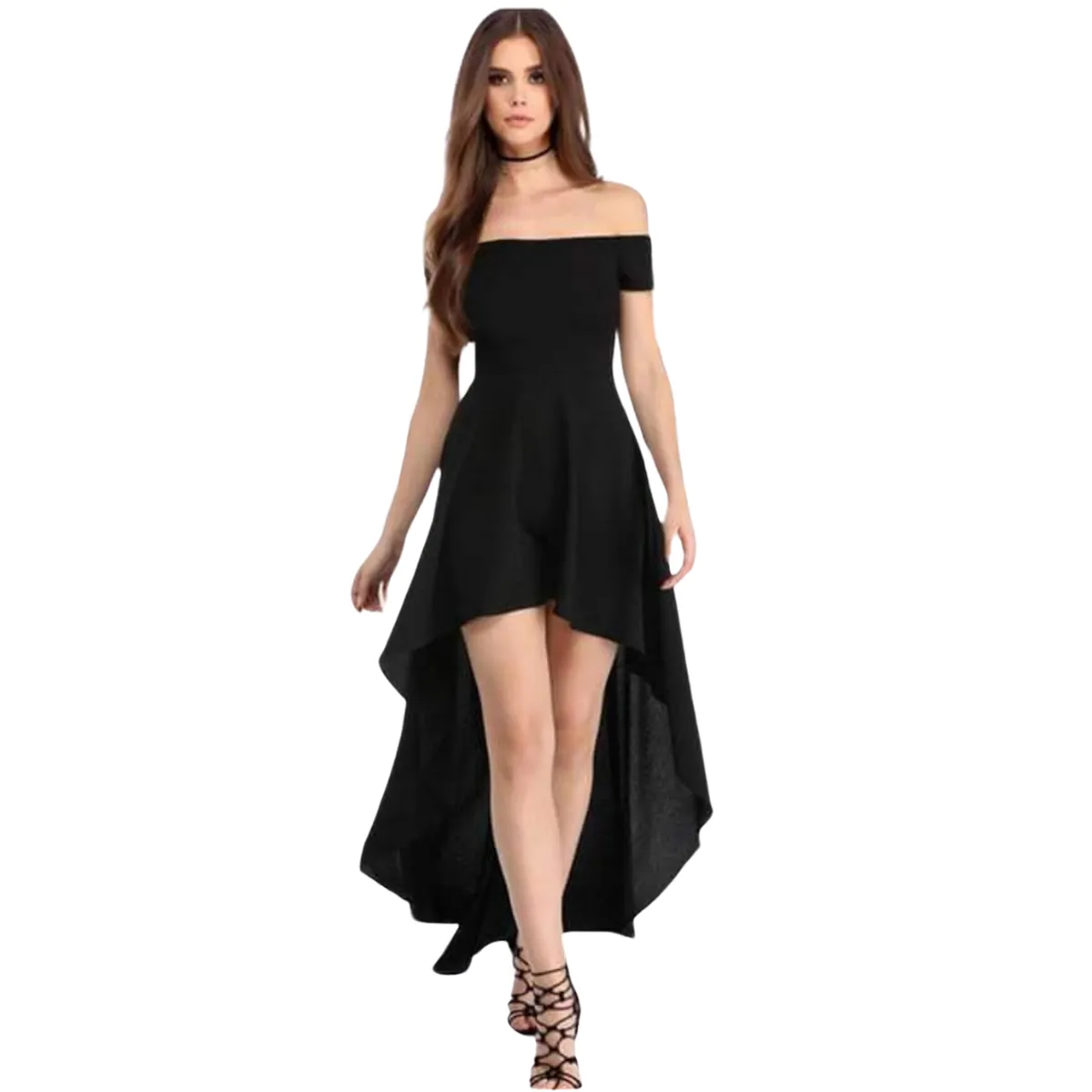 NEGRELI - VESTIDO COLA DE PATO REF-1008