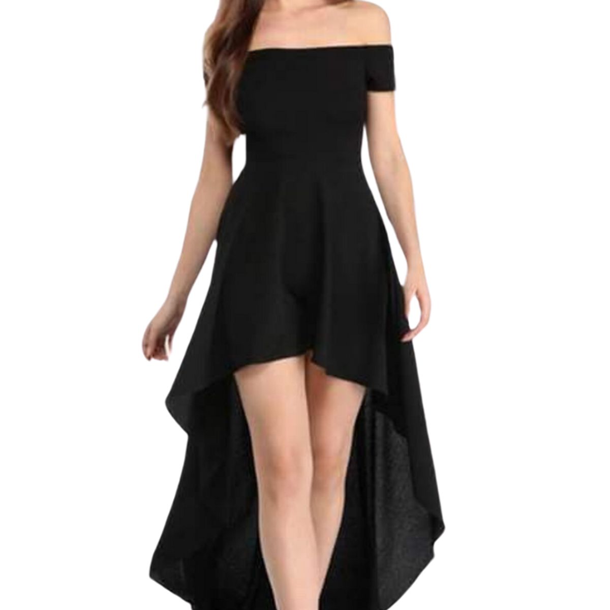 NEGRELI - VESTIDO COLA DE PATO REF-1008