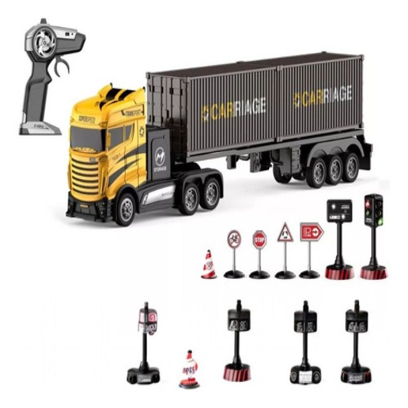 GENERICO - Camion Niños Control Remoto Juguete Escala 116 Tractomula