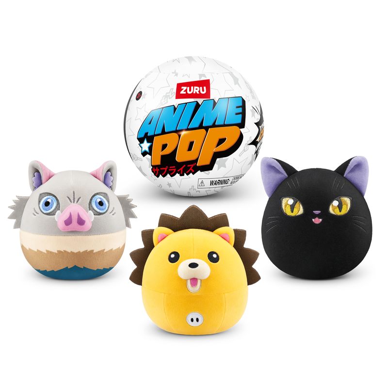 ZURU - Peluche Sorpresa Anime Pop Demon Slayer Y Bleach Peq 13 Cm