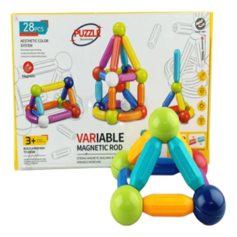GENERICO - Armatodo Bloques Magnéticos Juguete Infantil 28 Pcs