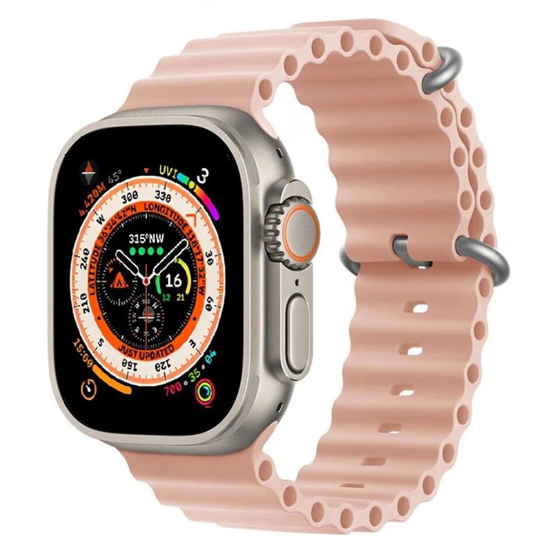 GENERICO - Pulso en Silicona Ocean Para Apple Watch Rosa 4249