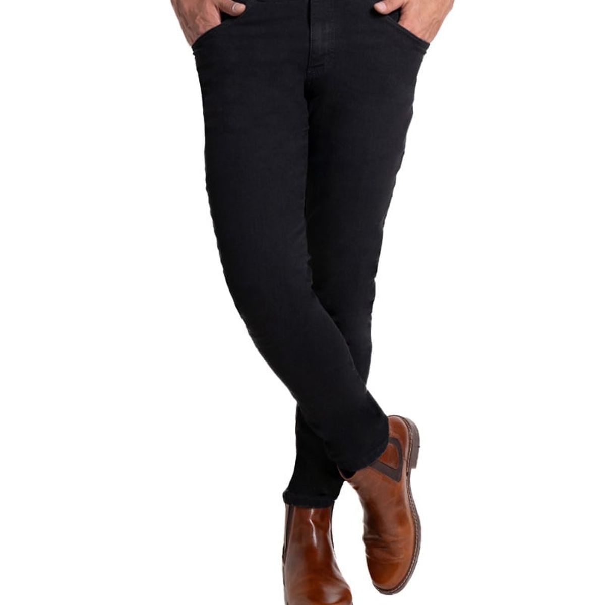 LEC LEE - Jean Trim para hombre color negro