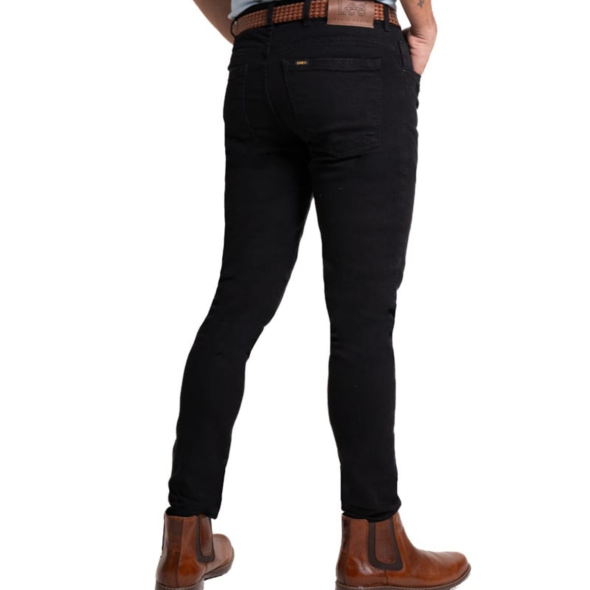 LEC LEE - Jean Trim para hombre color negro