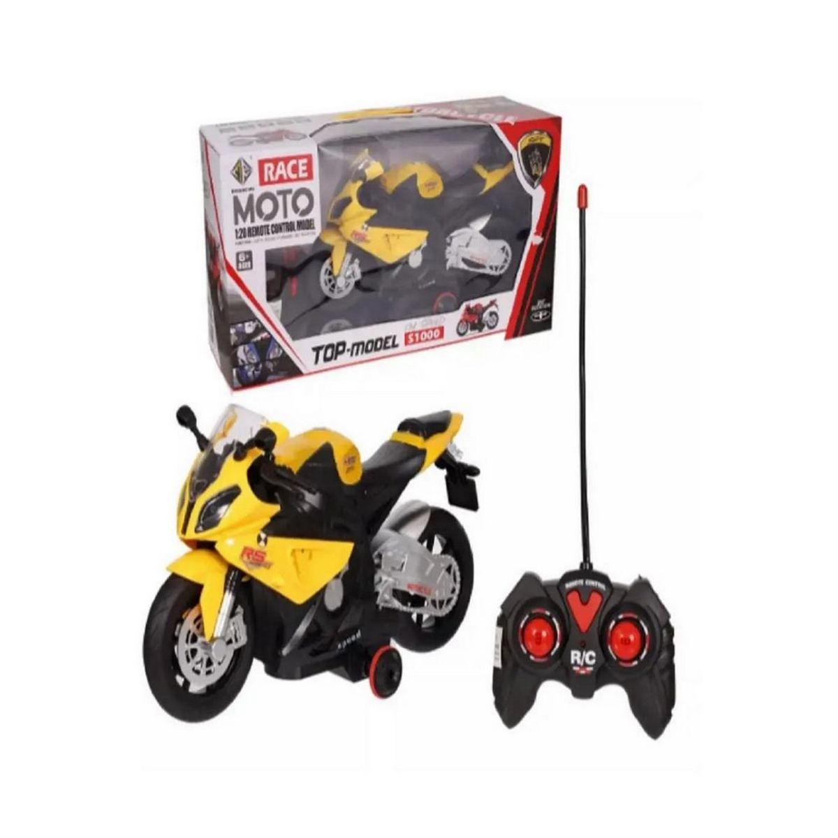 GENERICO - Moto Gp S1000 Recargable Control Remoto Juguete Interactivo