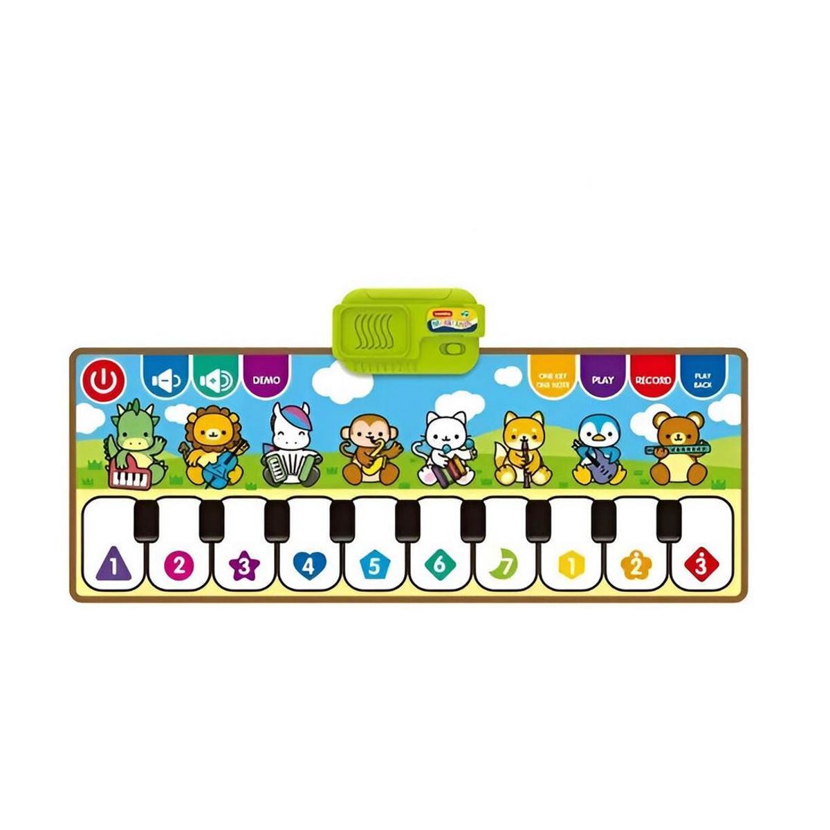 GENERICO - Piano Musical Animales Instrumento Musical Tapete + Baterias