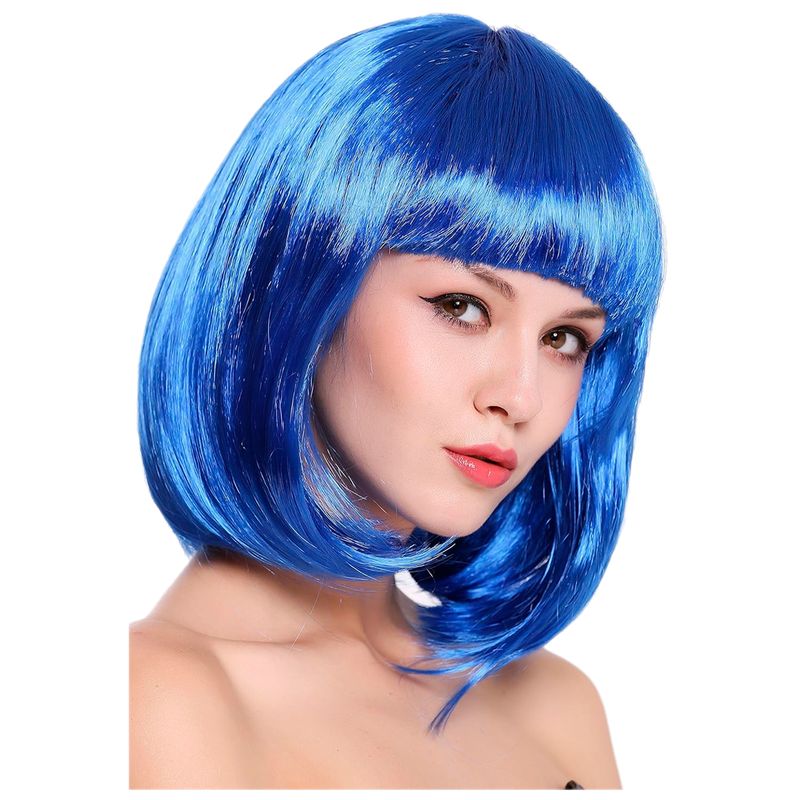 GENERICO - Peluca Corta Color Disfraz Party Halloween Cabello Sintético
