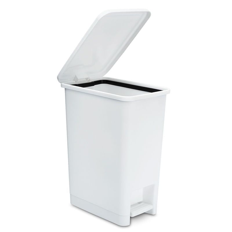 ENERGY PLUS - Cesto de Basura Papelera de Pedal 12L  Blanco