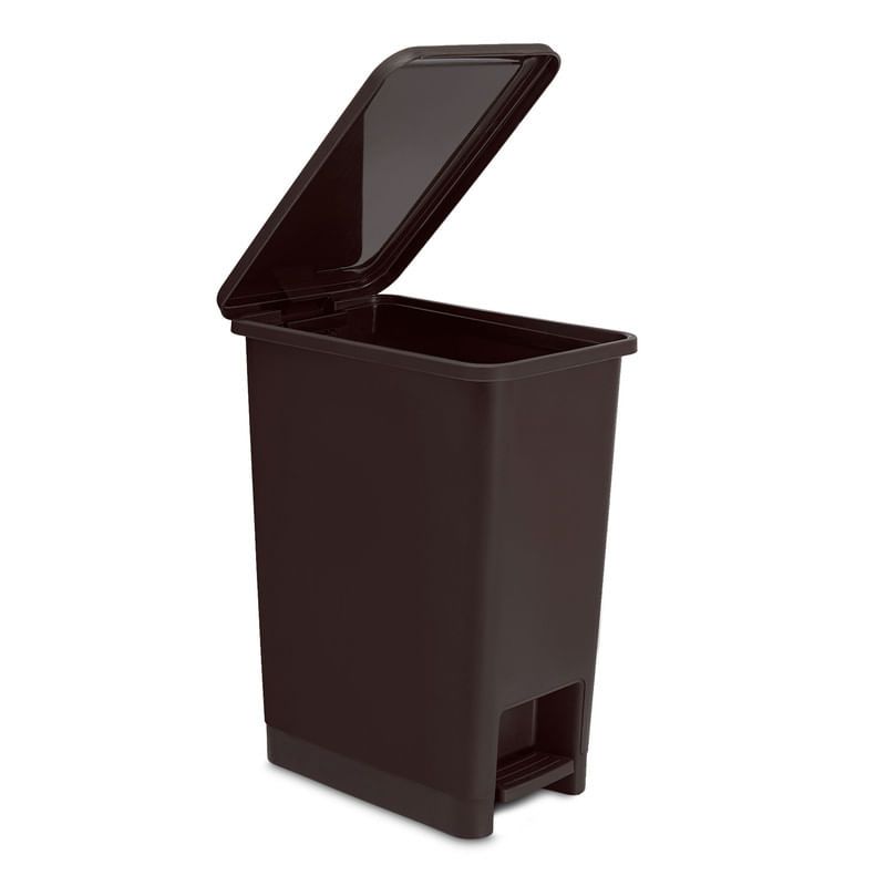 ENERGY PLUS - Cesto de Basura Papelera de Pedal 12L  Café
