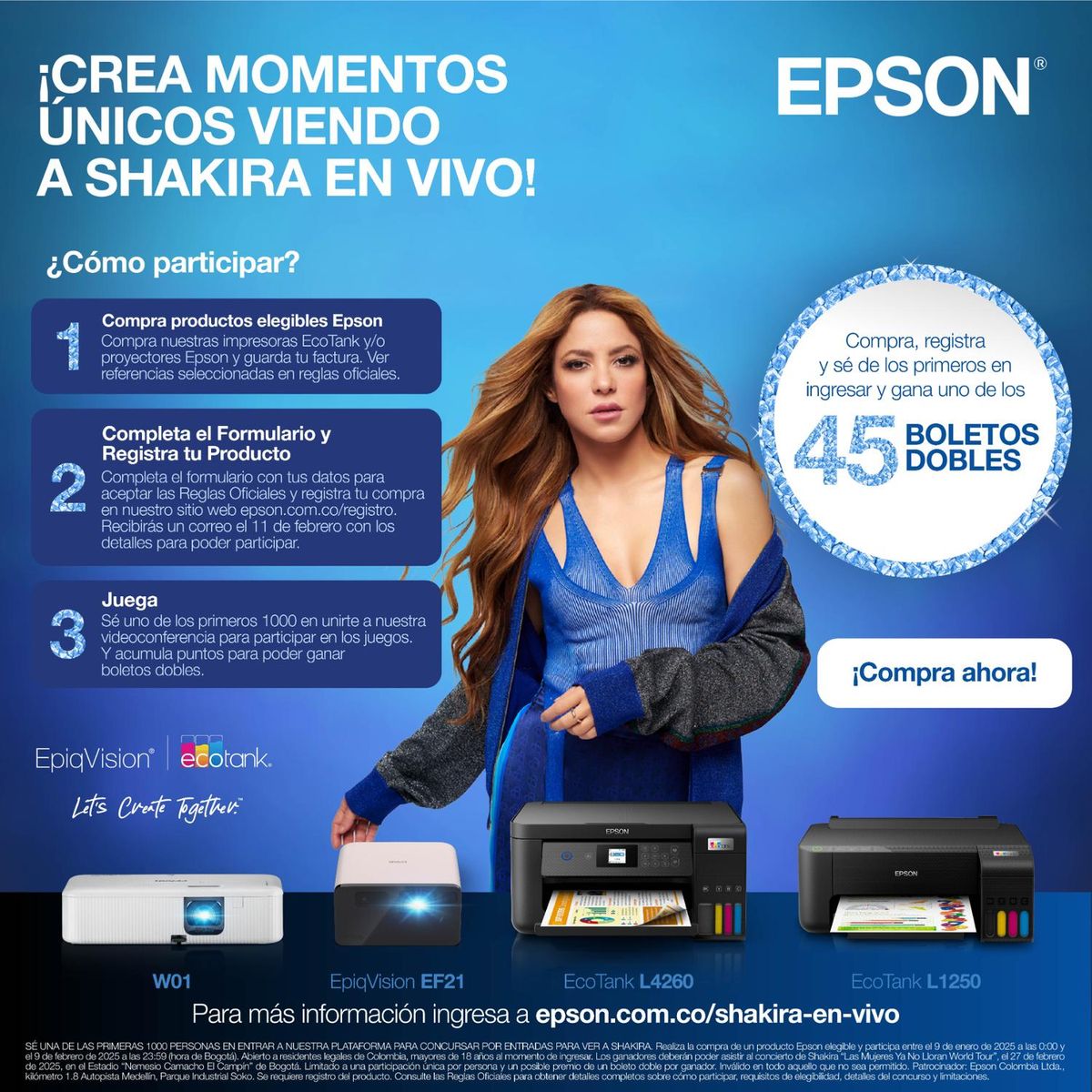 EPSON - Proyector Portátil Smart Epson EpiqVision EF-12 Full-HD