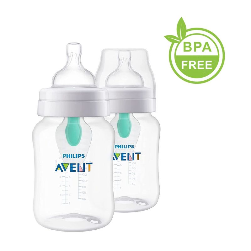 AVENT - Set X2 Teteros Biberon Avent 9 Onz Anticólico Airfree