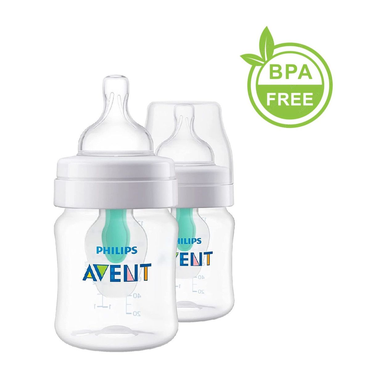 AVENT - Set X2 Teteros Biberon Avent 4 Onz Anticólico Airfree