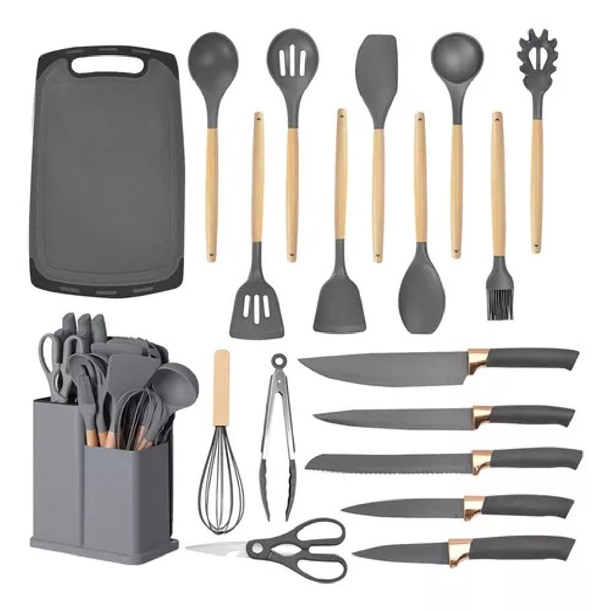 GENERICO - Juego de utensilios de cocina 19 unidades
