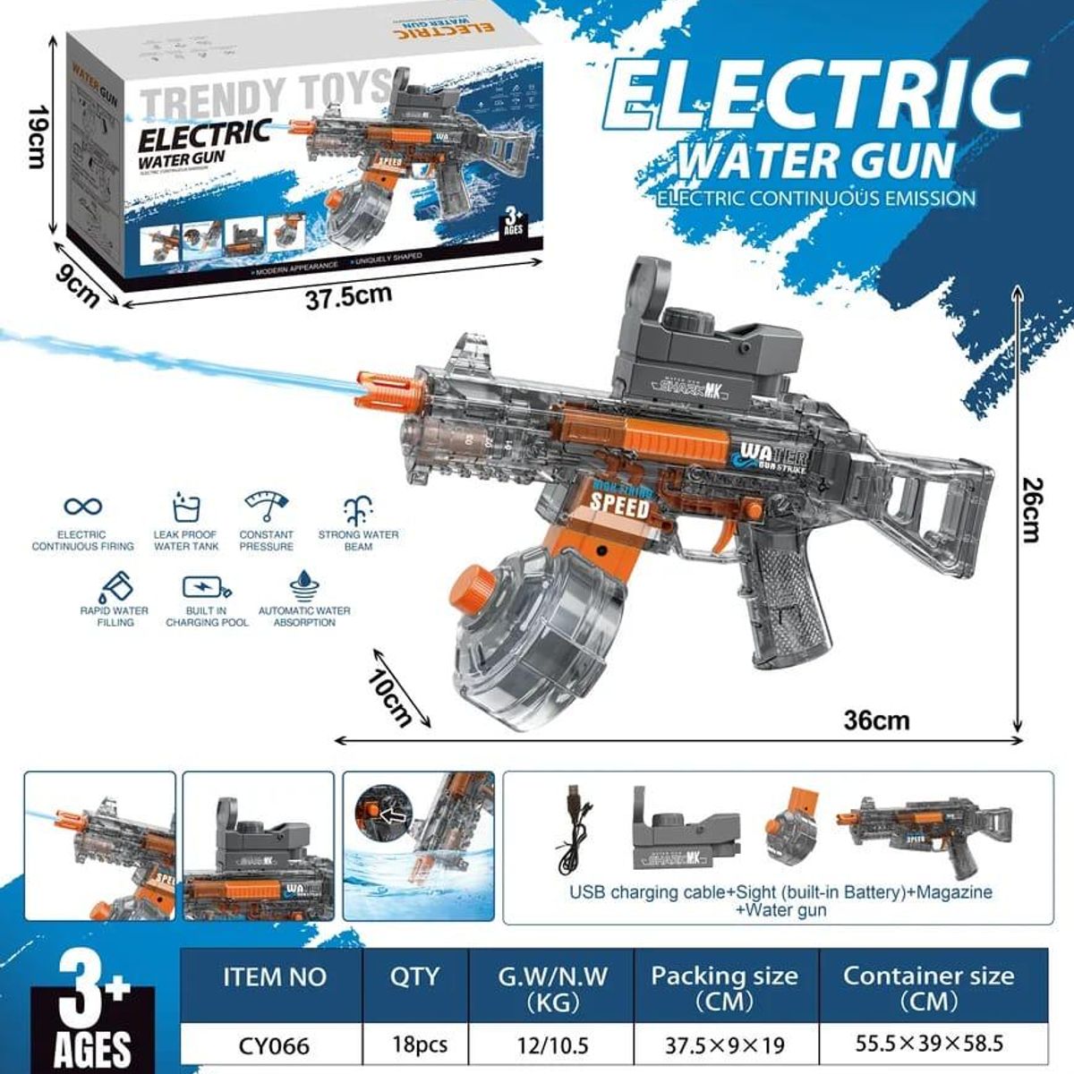 GENERICO - Pistola de agua electrica