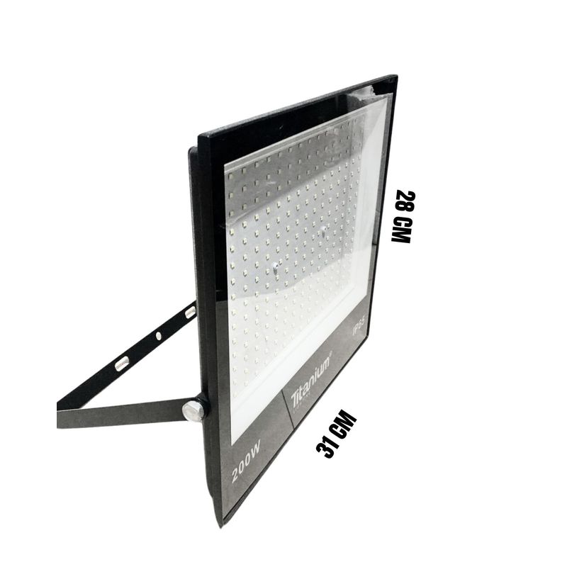 MERCURY - Reflector LED 200W Titanium IP65 Luz Blanca 6500K Exterior