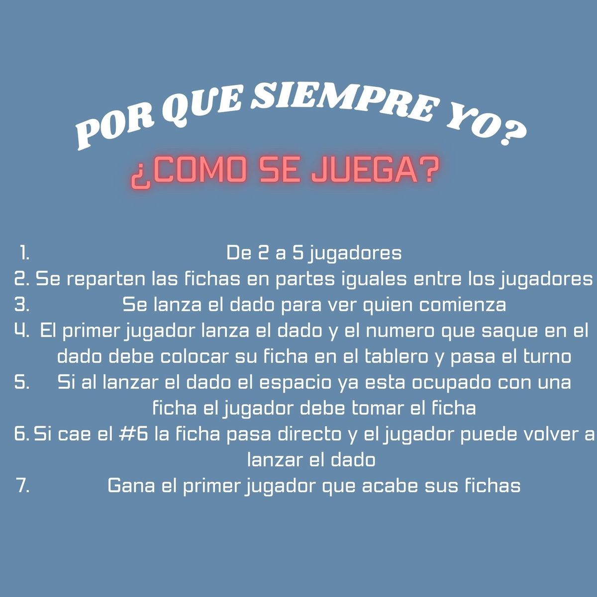 GENERICO - Juego De Mesa Por Que Siempre Yo Integración Familiar