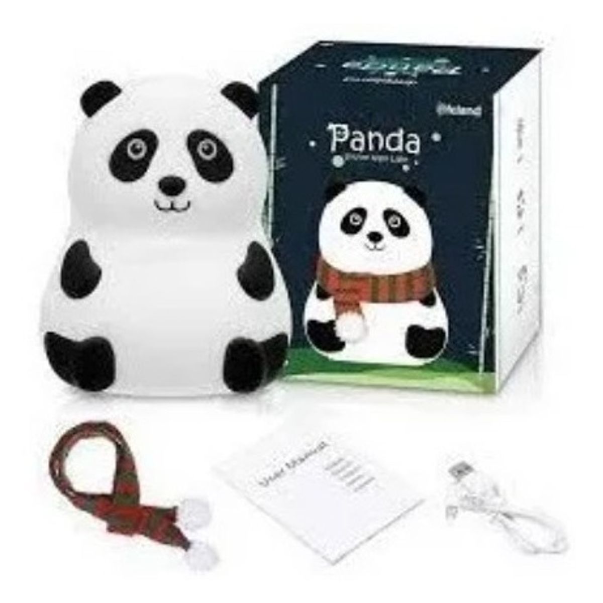 GENERICO - Lámpara Dormitorio Oso Bebés 7 Colores Silicona Luz Nocturna