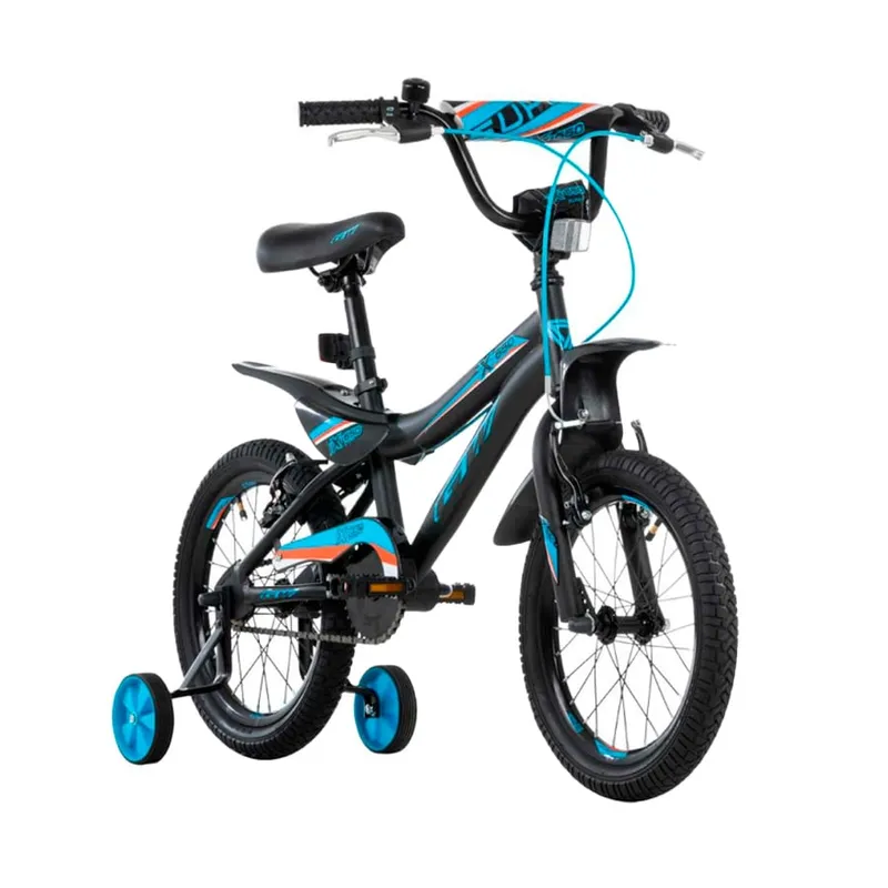GW - Bicicleta para niños de 4 a 7 años rin 16 Gw TXT-650 Negro/A