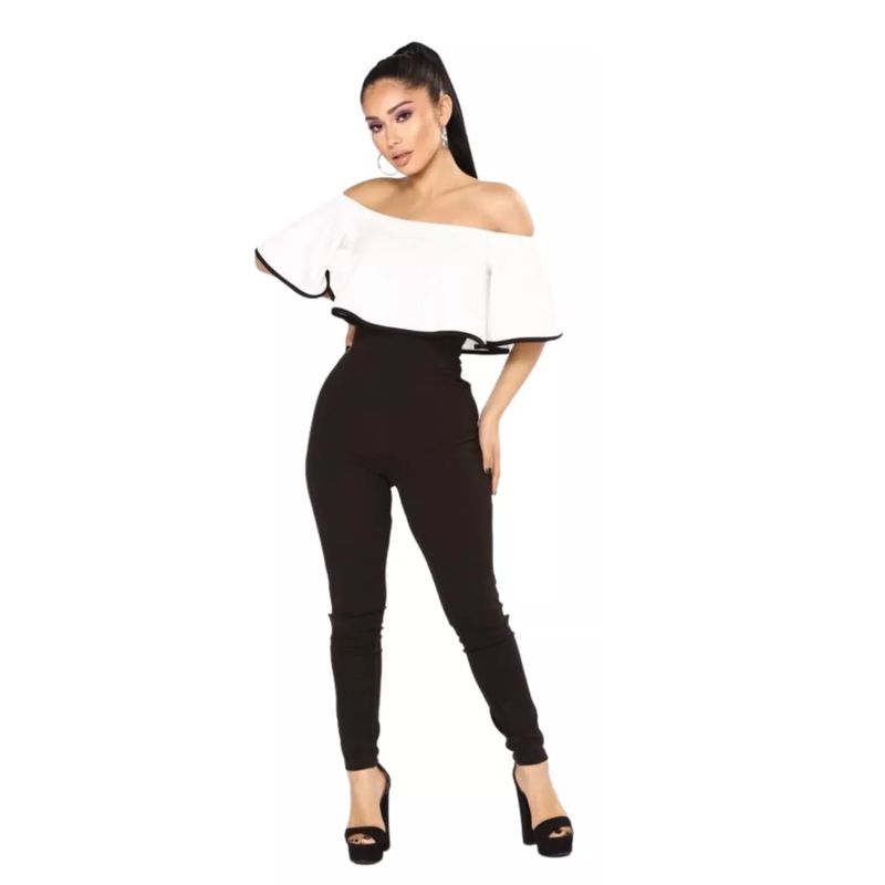 NEGRELI - ENTERIZO DE MUJER BICOLOR NEGRELI