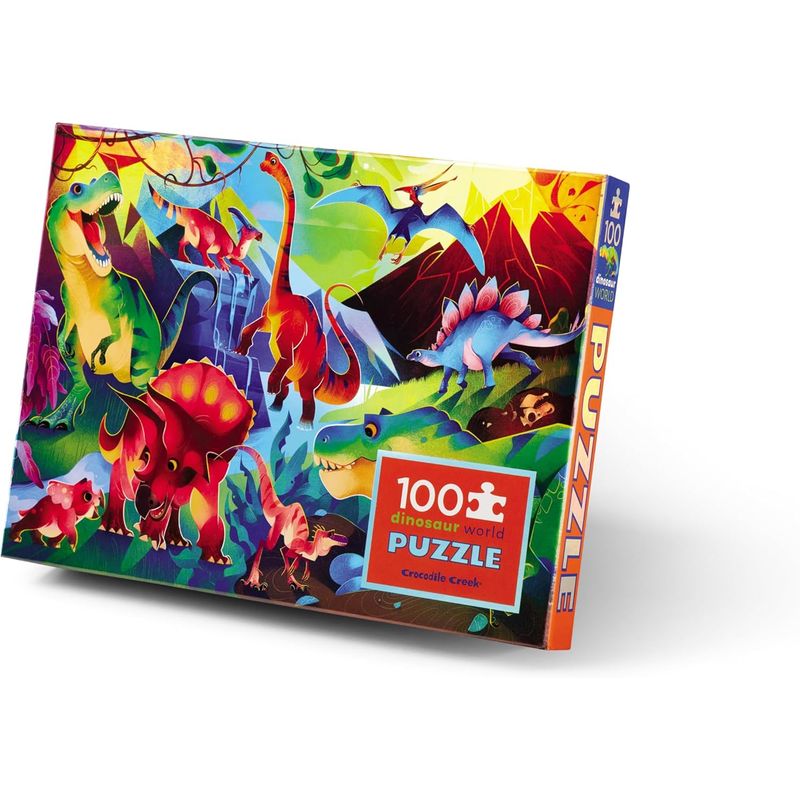 CROCODILE CREEK - Rompecabezas Mundo Dinosaurios 100 Piezas Para Niños