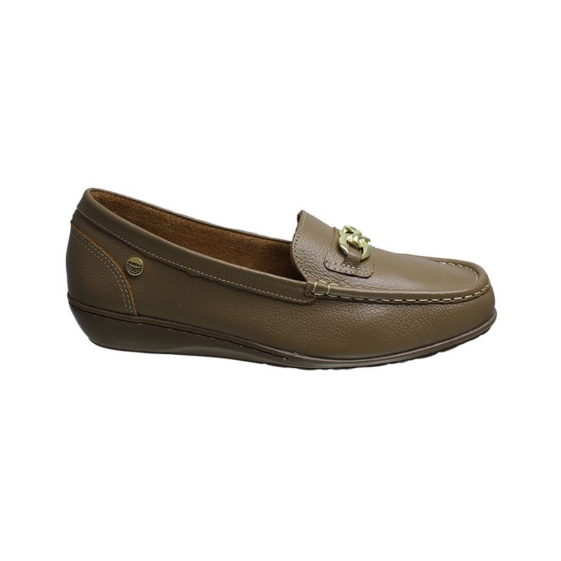 CALZADO ROMULO - Zapato Romulo Cuero Mocasín Para Mujer Hebilla Decorativa