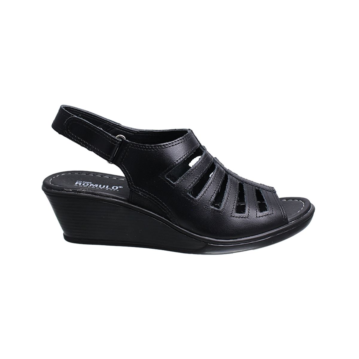 CALZADO ROMULO - Sandalias Romulo Para Mujer Ajuste Velcro Tacón Corrido