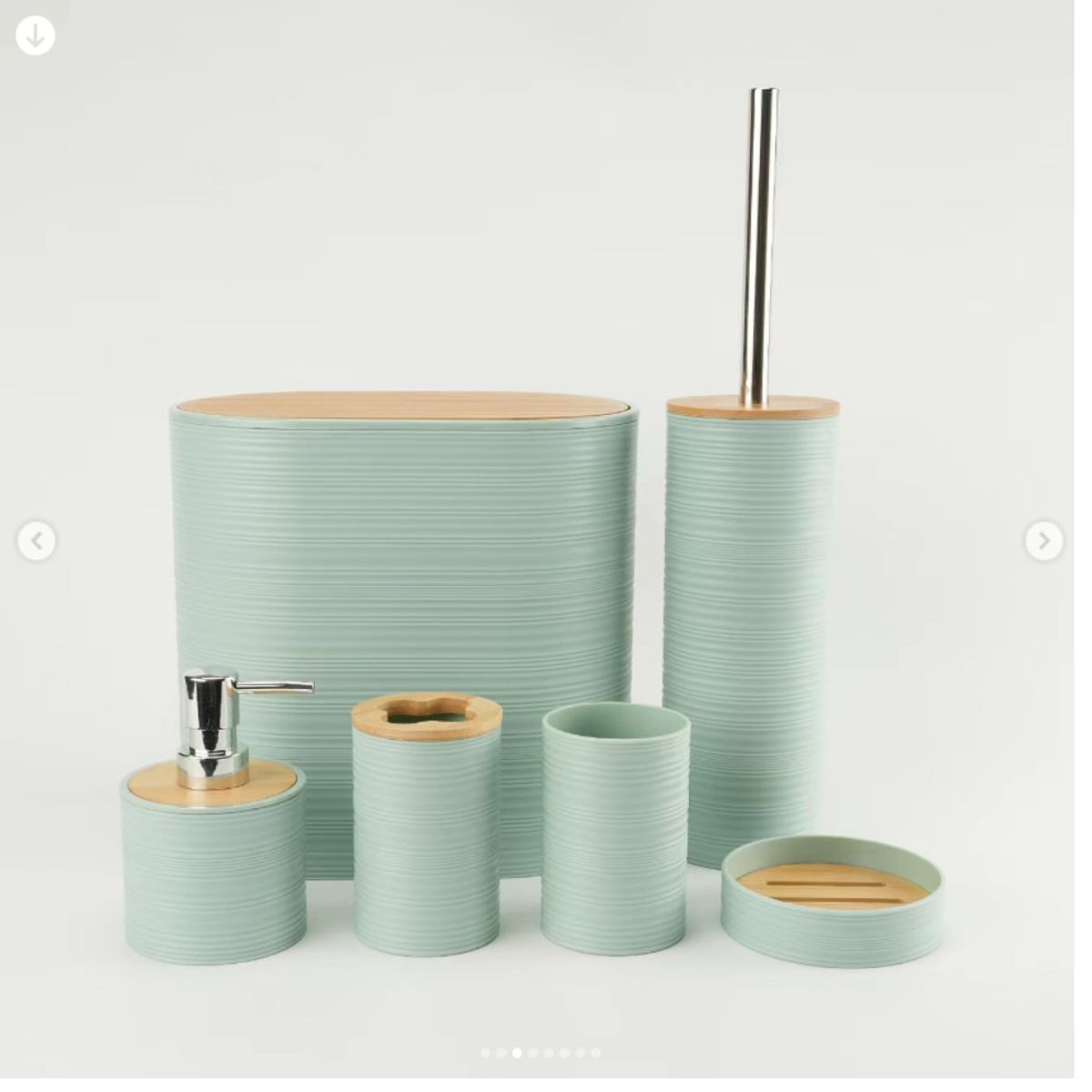 GENERICO - Set De Accesorios De Baño Con Textura