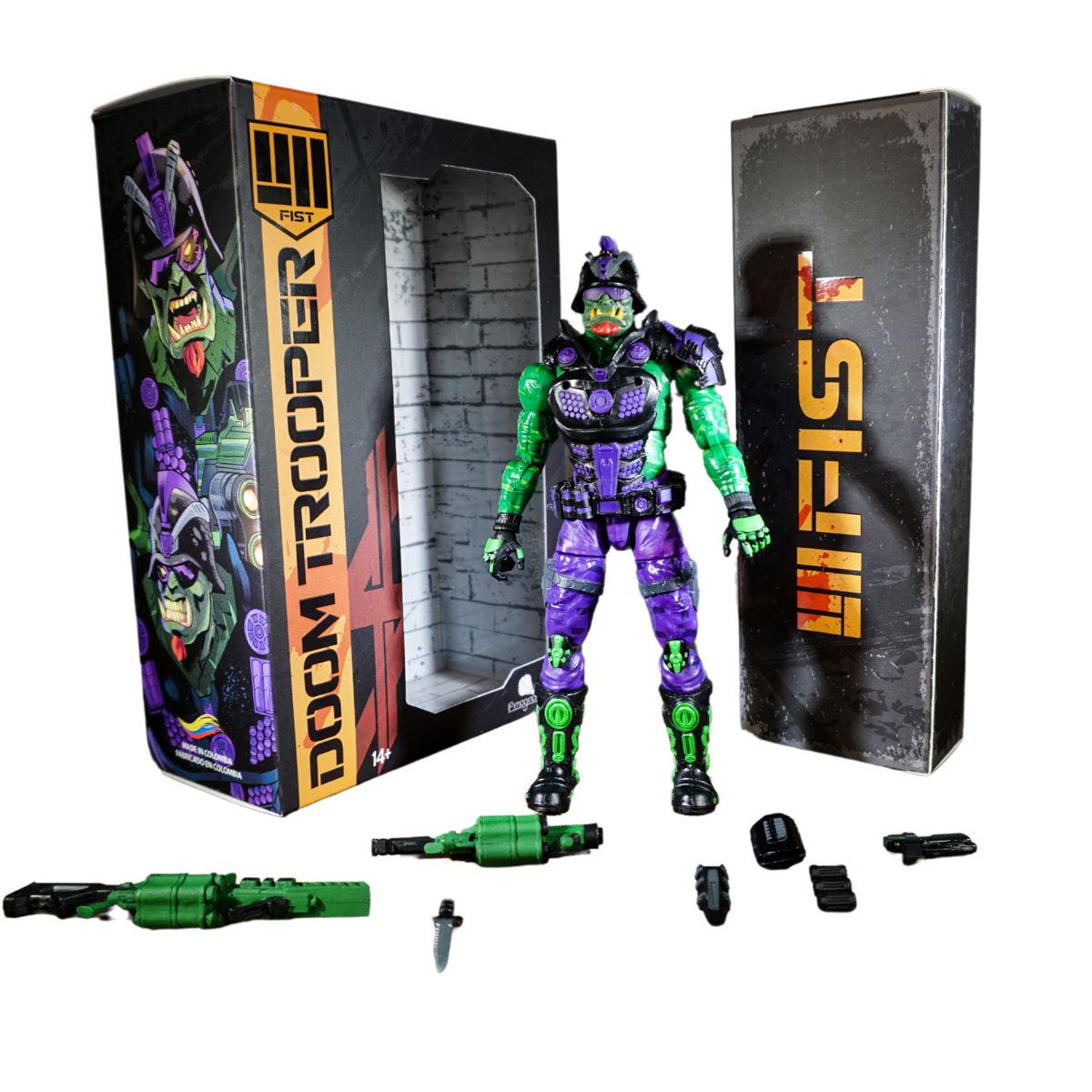 FIST - Figura De Accion Fist Doom Trooper Articulado Con Accesorios