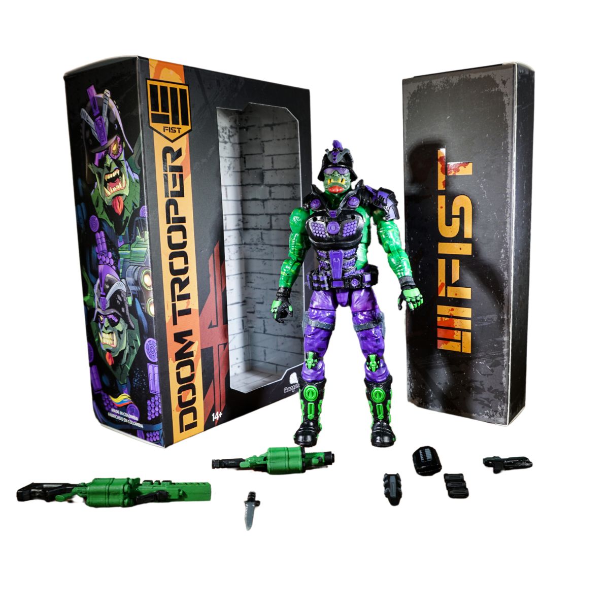 FIST - Figura De Accion Fist Doom Trooper Articulado Con Accesorios