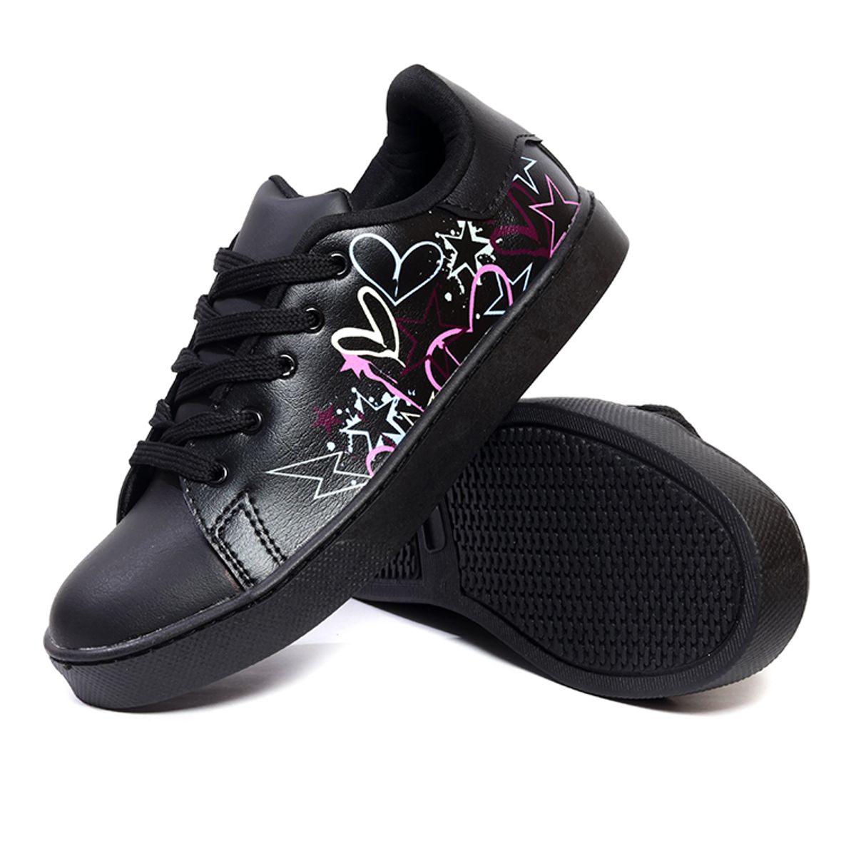 INCO - Tenis Mujer Negro INCO Estrellas