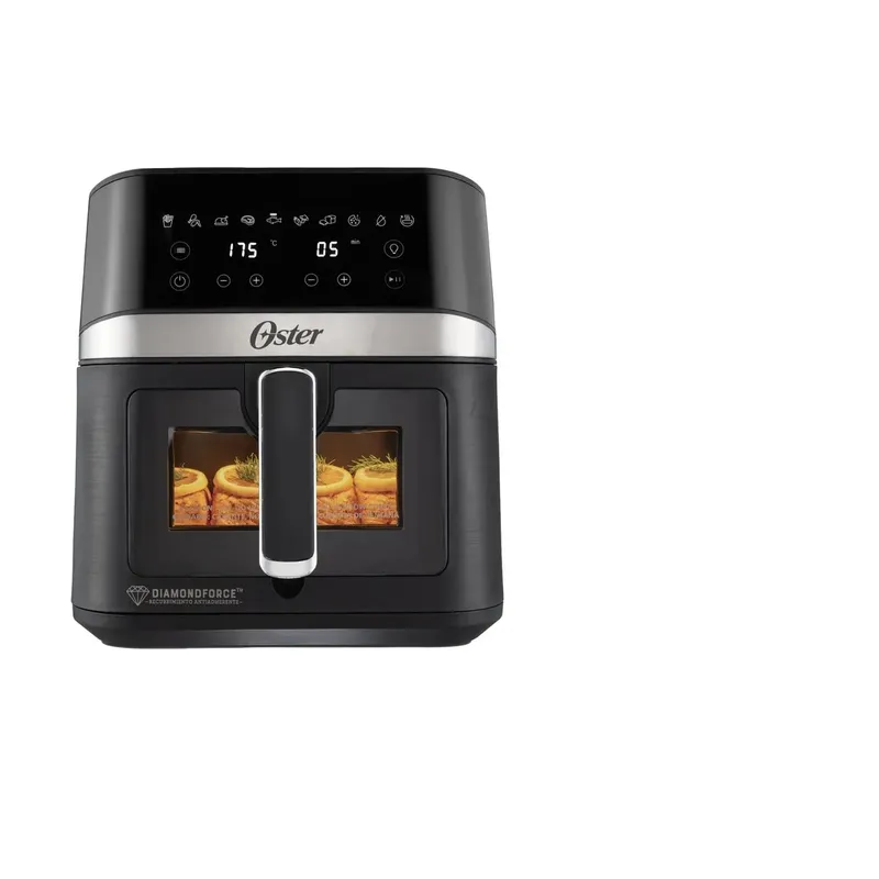 OSTER - Freidora de aire OSTER 6Lts Digital DiamondForce con ventana Negra