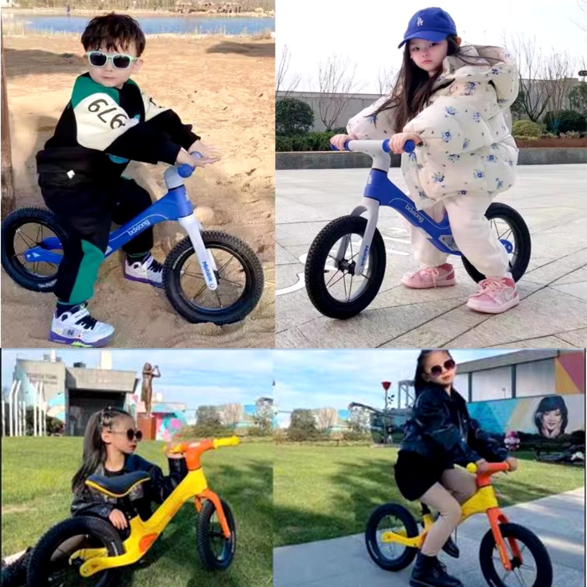 GENERICO - Bicicleta Por Impulso Para Niños Marca Balance 3 A 6 Años