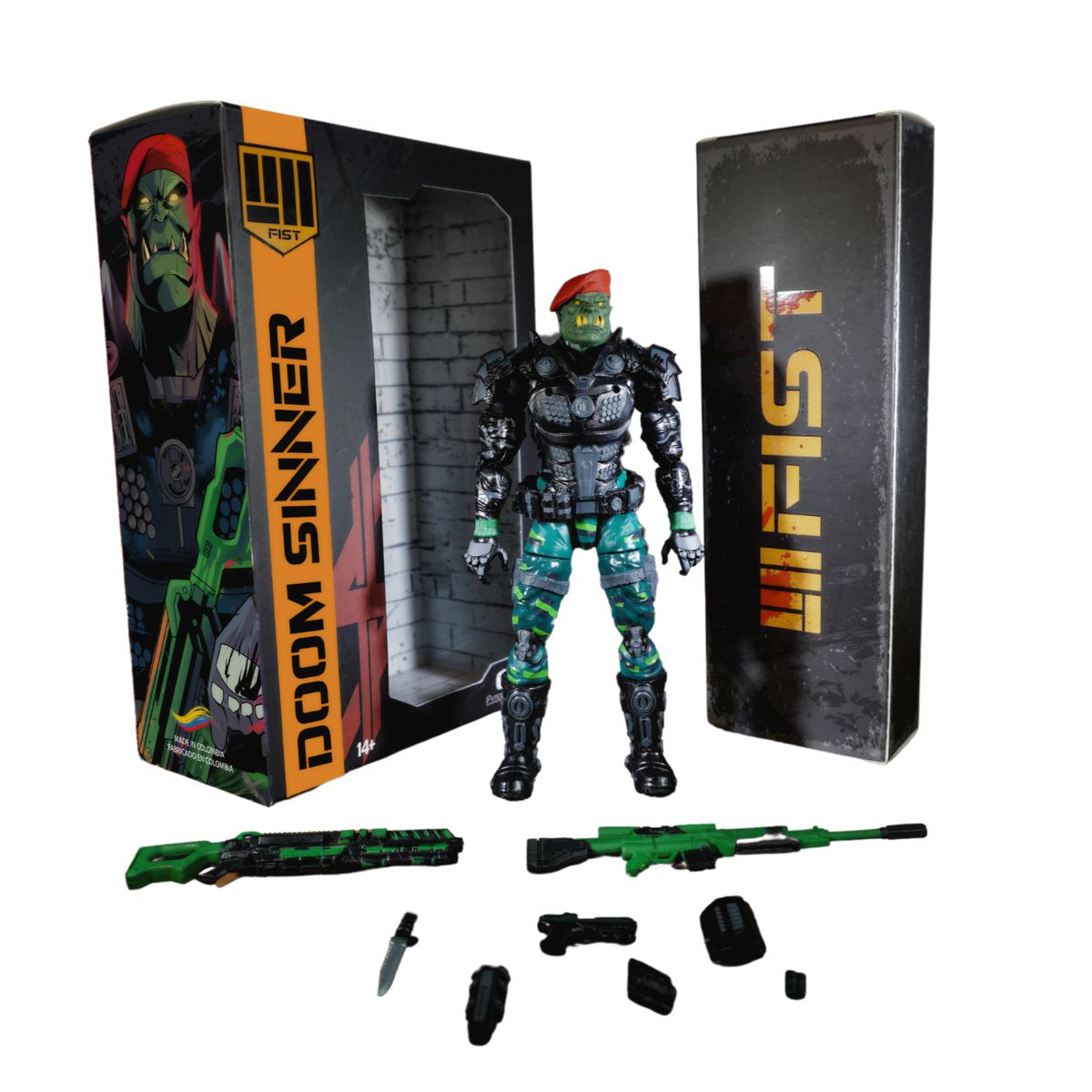 FIST - Figura De Accion Fist Doom Sinner Articulado Con Accesorios