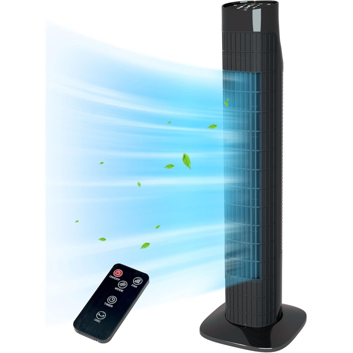 NEX - Ventilador de Torre Nex Ahorrador de Energía de 86 cm Negro