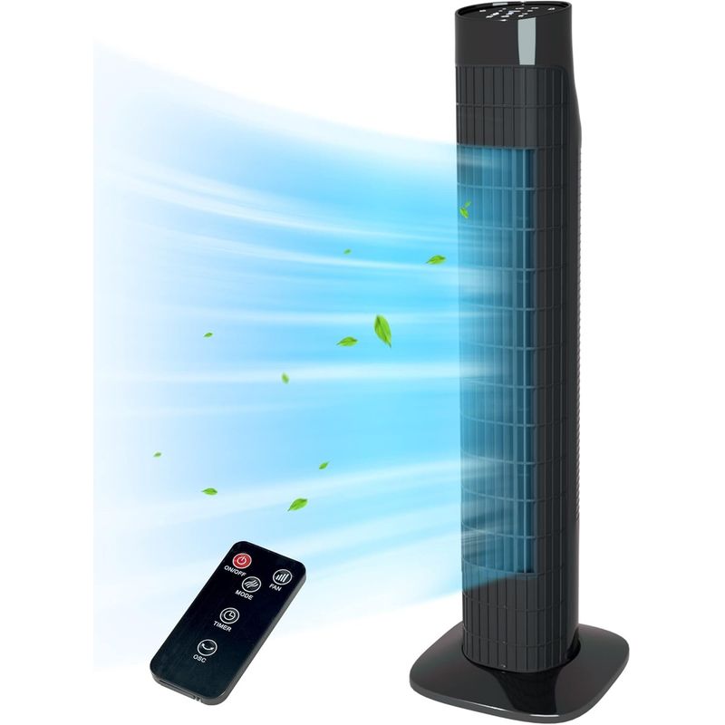 NEX - Ventilador de Torre Nex Ahorrador de Energía de 86 cm Negro