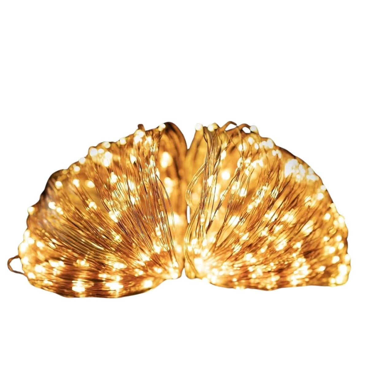 MILOPTS - Luces Pro Navidad Panel Solar Manguera 20 Metros 200 Led Cálida