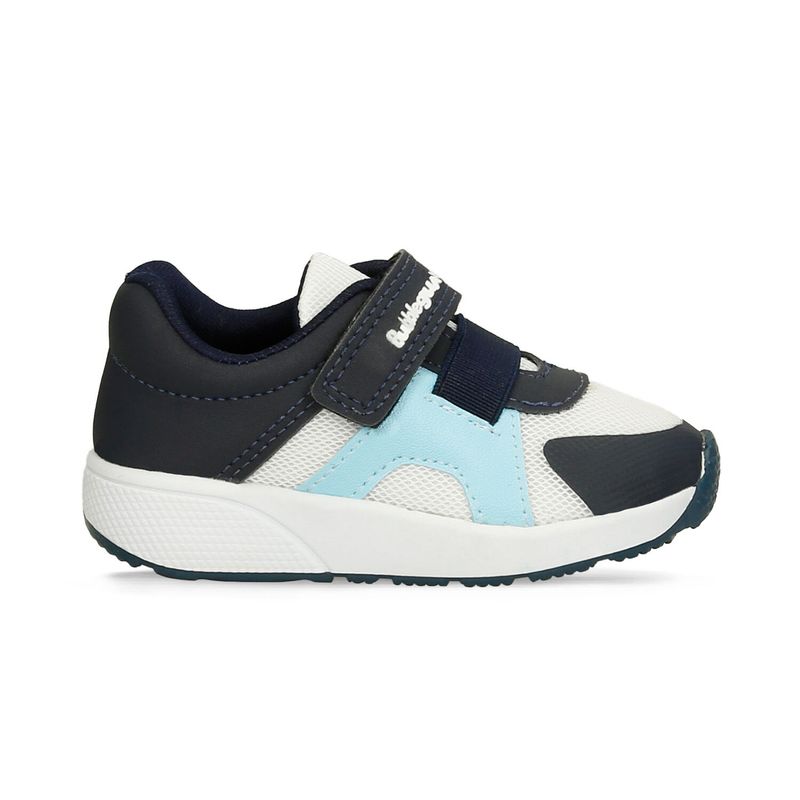 BUBBLE GUMMERS - Tenis Bebé Para Niño Bubblegummers Blanco-Azul Raiden