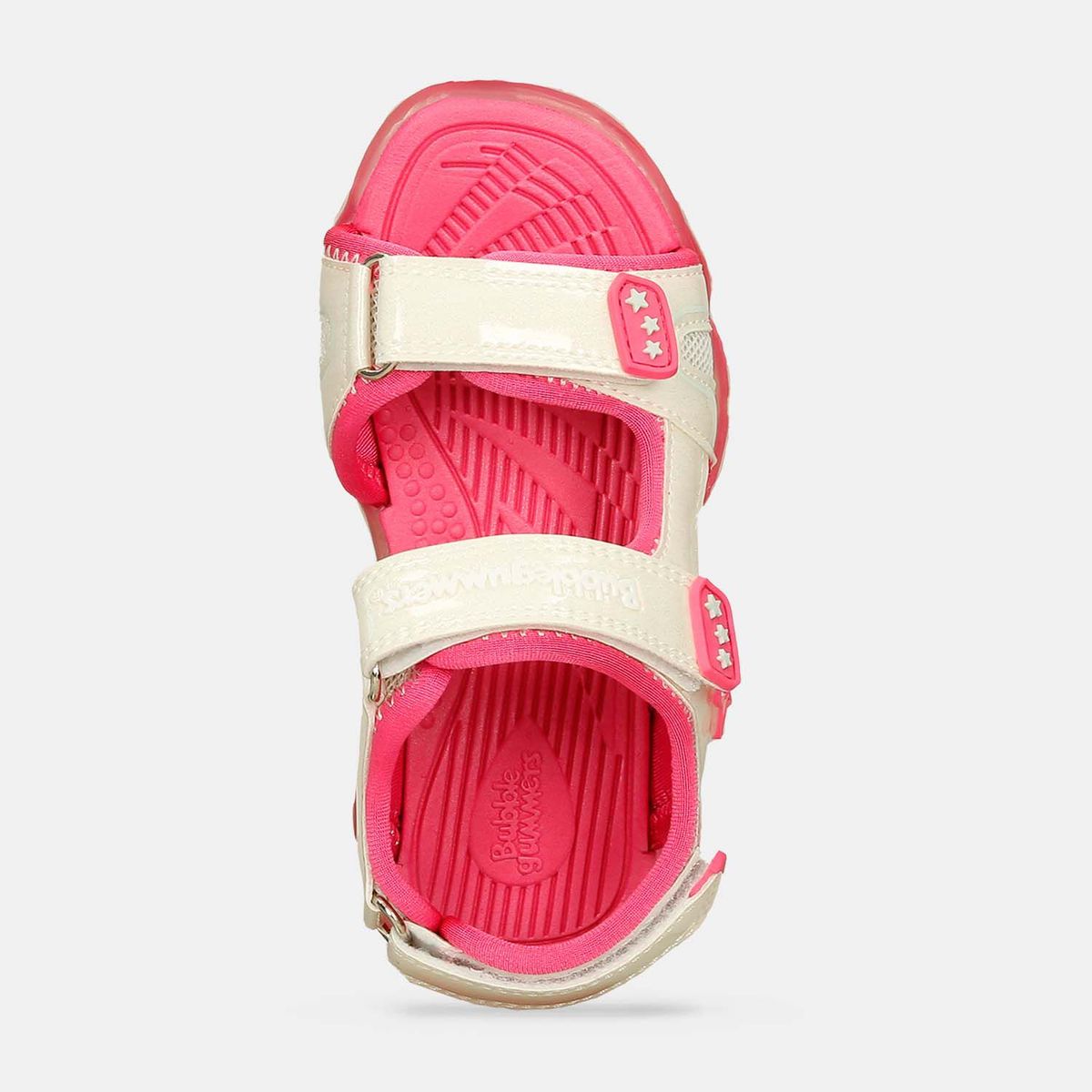 BUBBLE GUMMERS - Sandalia Con Luces Infantil Para Niña Bubblegummers -Plata
